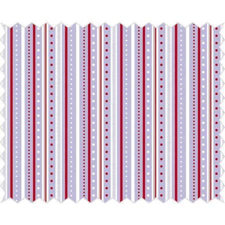 Tante Ema Cotton fabric: strip game, lilac