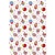 Tante Ema Katoenen stof: Sugar Tart klassieke rood,