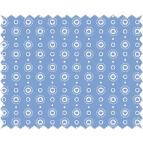 Tissu en coton: Coeur guirlande, ciel bleu
