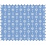 Tante Ema Cotton fabric: Heart garland, sky blue