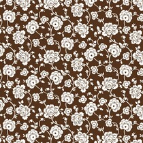 Scrapbooking Paper: Brown Floral