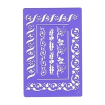 Border beauty stencil - bloemenmix, sjabloon Nr.BE03FL door Crafts Too