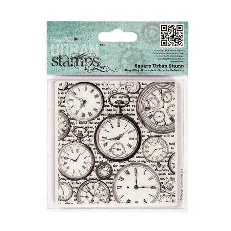 Docrafts / Papermania / Urban Urban Square, rubber stamp