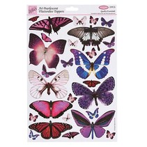 Butterflies, stamped on A4 sheet