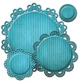 Spellbinders und Rayher Stampen en Embossing stencil, Spellbinders, kant sierlijst rond