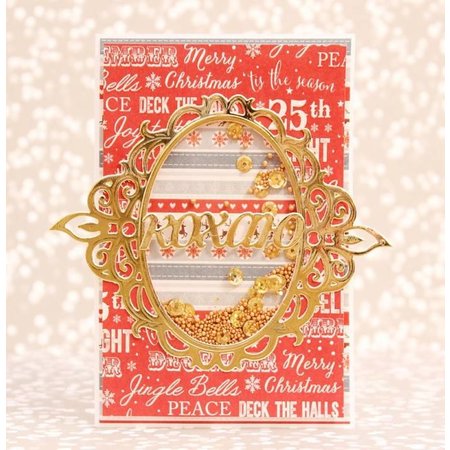 Spellbinders und Rayher Spellbinders, stansning og prægning skabelon Nestabilities, filgrane Dekorative ornamental ramme