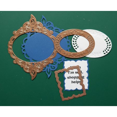 Spellbinders und Rayher Spellbinders, Stanz- und Prägeschablone, Nestabilities, filgrane Dekorative Zierrahmen