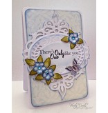 Spellbinders und Rayher Spellbinders, stansning og prægning skabelon Nestabilities, filgrane Dekorative ornamental ramme