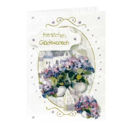 BASTELSETS / CRAFT KITS: 3D-Bastelset Blumenkarten" Blütenzauber" von Franz Heigl,