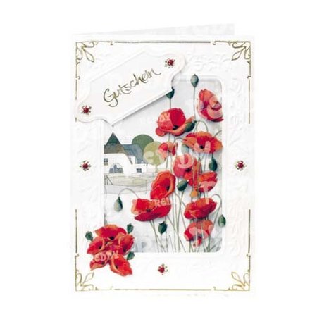 BASTELSETS / CRAFT KITS: 3D-Bastelset Blumenkarten" Blütenzauber" von Franz Heigl,
