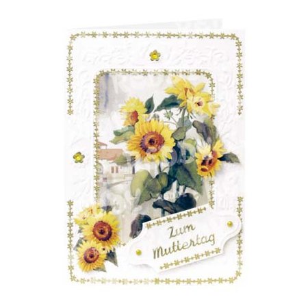 BASTELSETS / CRAFT KITS: 3D-Bastelset Blumenkarten" Blütenzauber" von Franz Heigl,