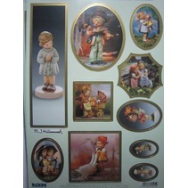 Stanzbogen: "MI HUMMEL", 1 sheet A4 with different motifs