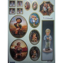 Stanzbogen: "MI HUMMEL", 1 sheet A4 with different motifs