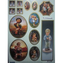 Stanzbogen: "MI HUMMEL", 1 sheet A4 with different motifs