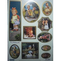 Stanzbogen: "MI HUMMEL", 1 sheet A4 with different motifs