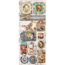 Embossed Foil Stickers Teddy motifs 1 with glitter