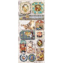 Relief Foil Stickers Teddy motifs 1 avec des paillettes