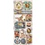Sticker Embossed Foil Stickers Teddy motifs 1 with glitter