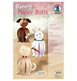 Kinder Bastelsets / Kids Craft Kits Divertente palle di carta, "Animali domestici"
