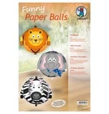 Kinder Bastelsets / Kids Craft Kits Bolas de papel divertidas, "fauna"