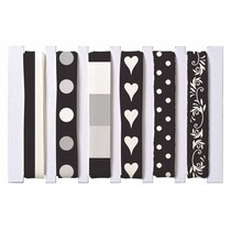 Bands mix, black / white