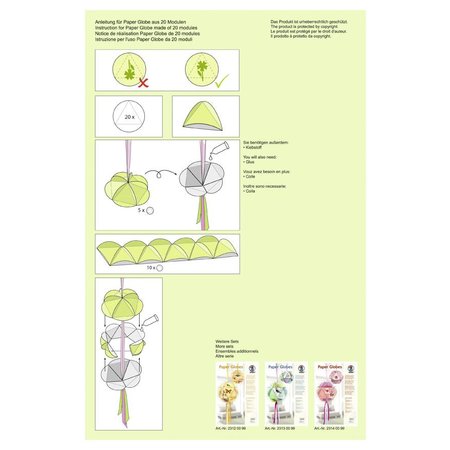 Dekoration Schachtel Gestalten / Boxe ... Globes carta ", estratto fiori"