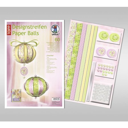 Dekoration Schachtel Gestalten / Boxe ... Bastelpackung: Papir Balls, "Charlotte"
