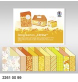 DESIGNER BLÖCKE  / DESIGNER PAPER Conception bord bloc "Citrine" de 20 feuilles,