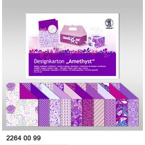 Conception carte "Améthyste", bloc de 20 feuilles, 200g, imprimé des deux côtés