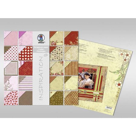 Designer Papier Scrapbooking: 30,5 x 30,5 cm Papier Carta album, "Edition 1", 120g/sqm, 1 blocco = 44 fogli in 44 disegni assortiti