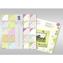 Scraphook papier, "Spring" / "Flower Magic", 190g,