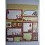 Designer Papier Scrapbooking: 30,5 x 30,5 cm Papier Premium Glitter Scraphook papier, "IMP", 190g / m²,