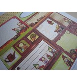 Designer Papier Scrapbooking: 30,5 x 30,5 cm Papier Premium Glitter Scraphook papier, "IMP", 190g / m²,