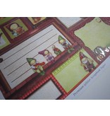 Designer Papier Scrapbooking: 30,5 x 30,5 cm Papier Premium Glitter Scraphook papier, "IMP", 190g / m²,