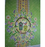 Designer Papier Scrapbooking: 30,5 x 30,5 cm Papier Premium Glitter Scraphook paper, "Garden", 190g/qm,