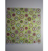 Designer Papier Scrapbooking: 30,5 x 30,5 cm Papier Premium Glitter Scraphook paper, "Eichhörnchen", 190g/qm,