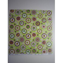 Papier Premium Glitter Scraphook, "écureuil", 190g / m²,