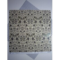 Papier Premium Glitter Scraphook, "Mariage", 190g / m²