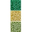 Schmuck Gestalten / Jewellery art perles Trio acrylique, 3mm, 3 x 4gr., Rond assortiment.