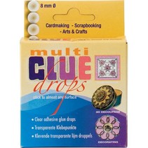 Transparent glue dots, 8mm.