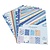 DESIGNER BLÖCKE  / DESIGNER PAPER Bloco Designer de Alegria Artesanato, 16 folhas, A4, Oceano,