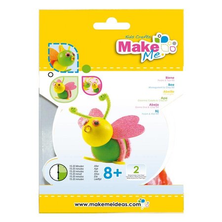 Kinder Bastelsets / Kids Craft Kits Artesanato Kit: "Abelha" de espuma de borracha e argila Kit