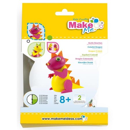 Kinder Bastelsets / Kids Craft Kits Artesanato Kit: "pipas coloridas" feitos de espuma de borracha e argila Kit