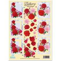 3D Dufex die cut folha de gravura em metal, galeria "Flores"