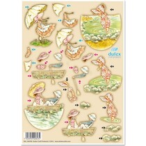 3D Dufex mourir coupe gravure sur métal en feuille, "Kinderszenen nostalgique"