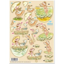 3D Dufex die cut sheet metal engraving, "Nostalgic Kinderszenen"