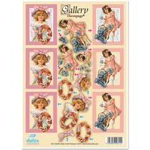 3D Dufex morrer folha solta gravura em metal, Galeria "Flower Girl 1"