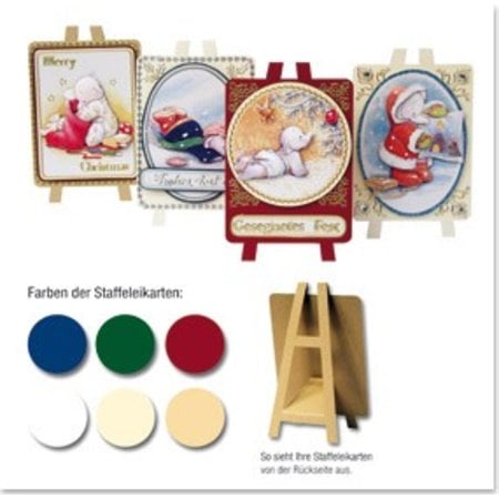 KARTEN und Zubehör / Cards Set 12 Easel Card