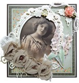 Marianne Design Embossing and punching template, elegant, oval decorative frame