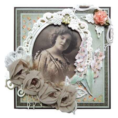 Marianne Design Embossing and punching template, elegant, oval decorative frame
